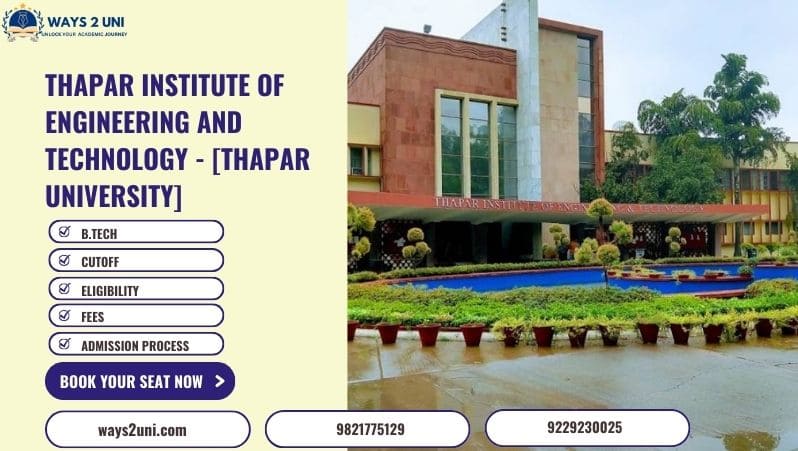 Admission in Thapar University