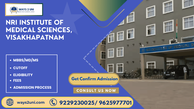 Direct admission in MBBS/MD/MS in NRI Institute of Medical Sciences, Visakhapatnam